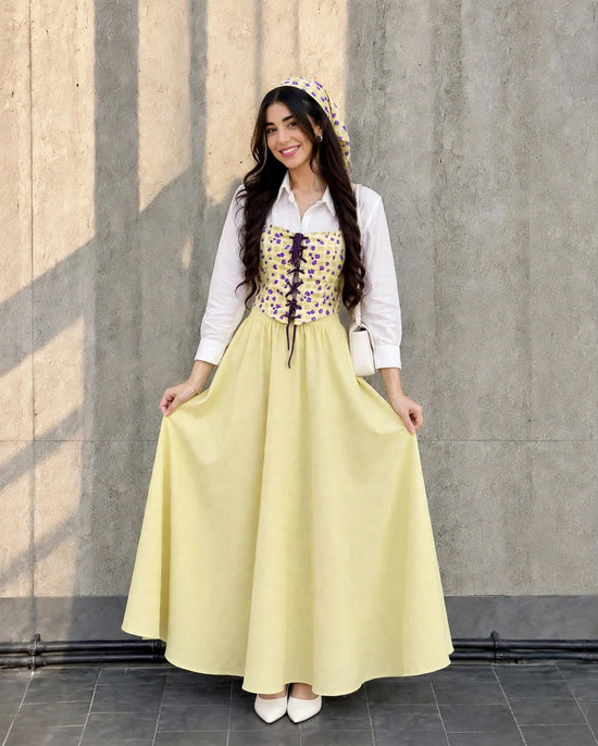 WHITE LEMON CORSET