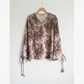 The Romantic Floral Tie-Sleeve Top