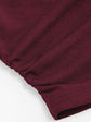 BOAT NECK BOWKNOT RUSHED LONG SLEEVES TOP