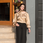 Tropical Plane Neck Tie Top