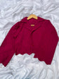 Burgundy Bloom Eyelet Set