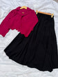 Burgundy Bloom Eyelet Set
