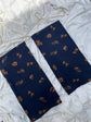 Navy Blue + Copper Leaf