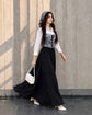BLACK WHITE GRY CORSET
