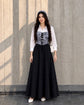 BLACK WHITE GRY CORSET