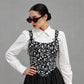 BLACK FLORAL CORSET
