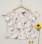 Square Neck Ditsy Floral Shirt